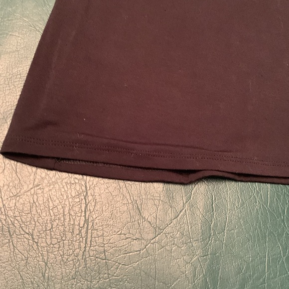 Express BLACK V-Neck stretchy Long Sleeve top with cute arm detail - Picture 6 of 8